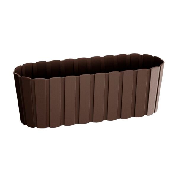 Jardinera para balcón BOARDEE BASIC 4,9L., dimensiones (mm) 383x144x130, color Marrón