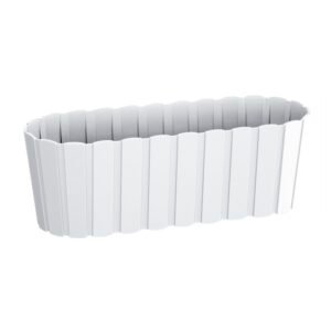 Jardinera para balcón BOARDEE BASIC 4,9L., dimensiones (mm) 383x144x130, color Blanco