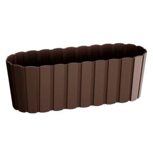 Jardinera para balcón BOARDEE BASIC 7,9L., dimensiones (mm) 587x144x130, color Marrón