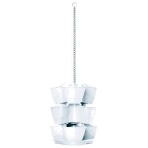 Jardín vertical colgante COUBI HERBAL 9L., dimensiones (mm) 295x295x880, color Blanco