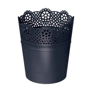 Maceta LACE , dimensiones (mm) 112x112x130, color Antracita
