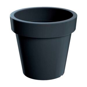 Maceta LEXO ROUND 92L., dimensiones (mm) 600x600x550, color Antracita