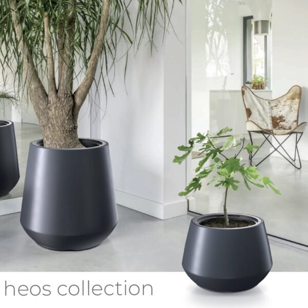 Maceta HEOS 51L., Con depósito, dimensiones (mm) 439x439x440, color Antracita - Imagen 2