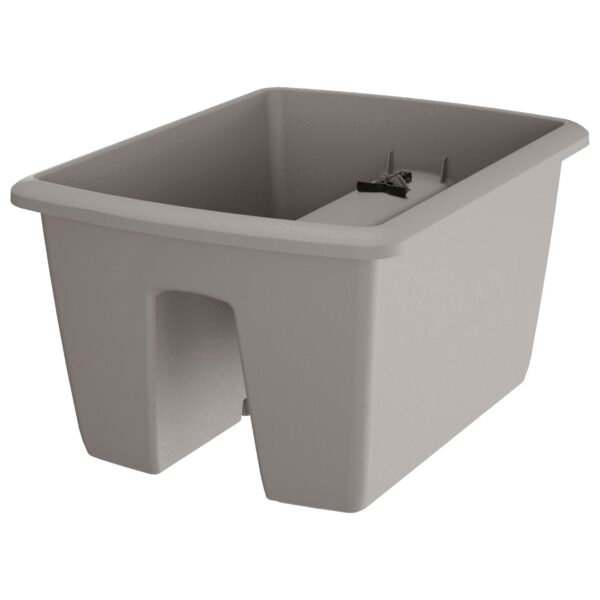 Maceta RESPANA RAILING 13L., dimensiones (mm) 398x298x209, color Gris piedra