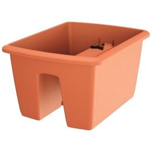 Maceta RESPANA RAILING 13L., dimensiones (mm) 398x298x209, color Terracota