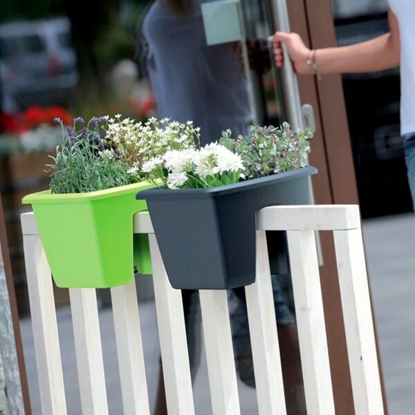 Maceta RESPANA RAILING 13L., dimensiones (mm) 398x298x209, color Terracota - Imagen 4