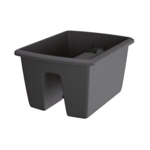 Maceta RESPANA RAILING 13L., dimensiones (mm) 398x298x209, color Antracita