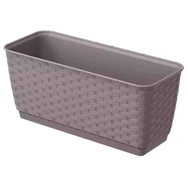Maceta RATOLLA P 3L., dimensiones (mm) 293x119x126, color Mocca