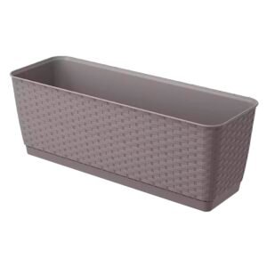 Maceta RATOLLA P 12L., dimensiones (mm) 492x172x174, color Mocca