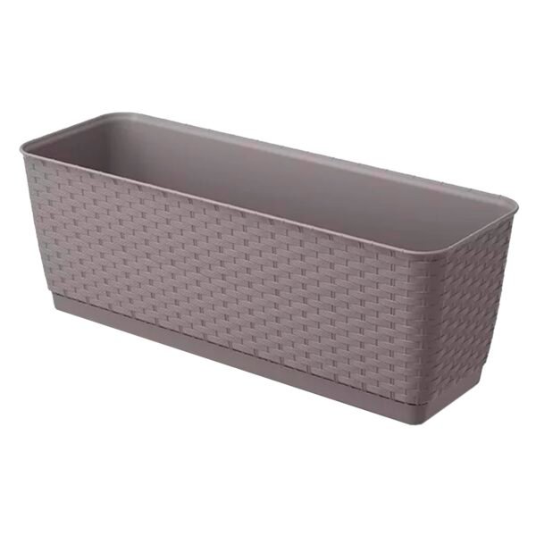 Maceta RATOLLA P 12L., dimensiones (mm) 492x172x174, color Mocca