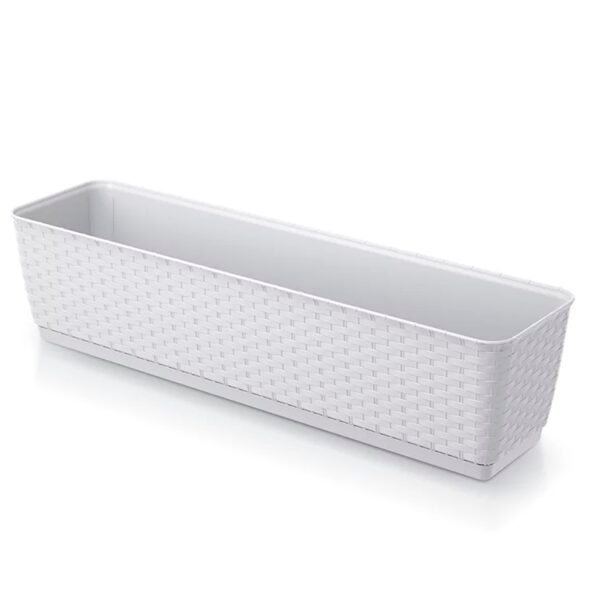Maceta  RATOLLA P, dimensiones (mm) 590x154x142, color Blanco