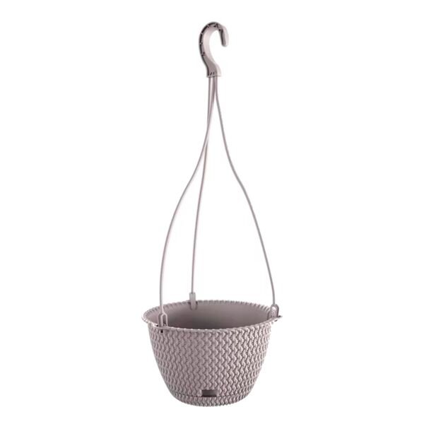 Macetero colgante SPLOFY ROUND W 3L., dimensiones (mm) 230x230x145, color Mocca