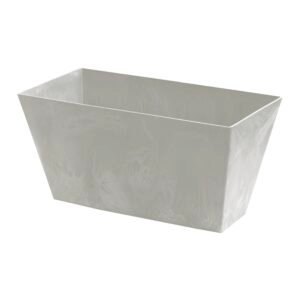 Maceta TUBUS CASE BETON EFFECT 12L., dimensiones (mm) 400x216x200, color Hormigón