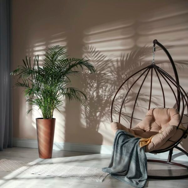 Maceta TUBUS SLIM CORTEN 64L., Con depósito, dimensiones (mm) 400x400x762, color Cobre - Imagen 4