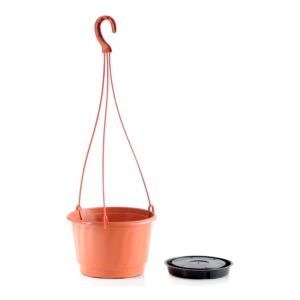 Macetero colgante PRO 3,2L., dimensiones (mm) 210x210x135, color Terracota