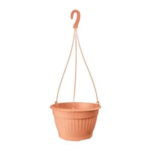 Macetero colgante TERRA 4L., dimensiones (mm) 230x230x140, color Terracota