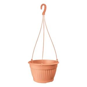 Macetero colgante TERRA 6L., dimensiones (mm) 260x260x160, color Terracota