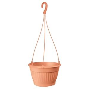 Macetero colgante TERRA 8,5L., dimensiones (mm) 290x290x180, color Terracota