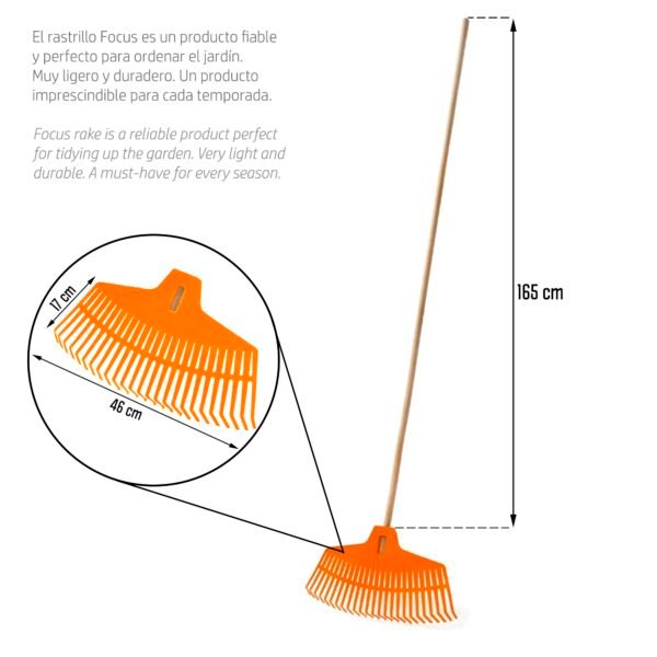 Rastrillo FOCUS , dimensiones (mm) 460x170x1650, color Naranja - Imagen 3