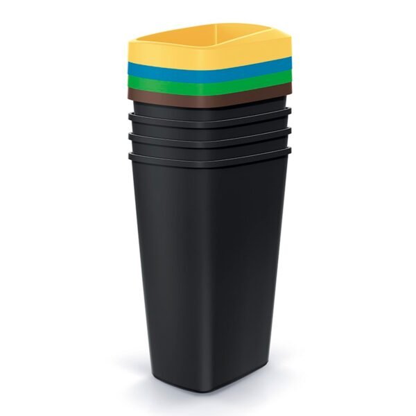 Juego de 4 cubos de reciclaje de 45L cada uno KEDEN.