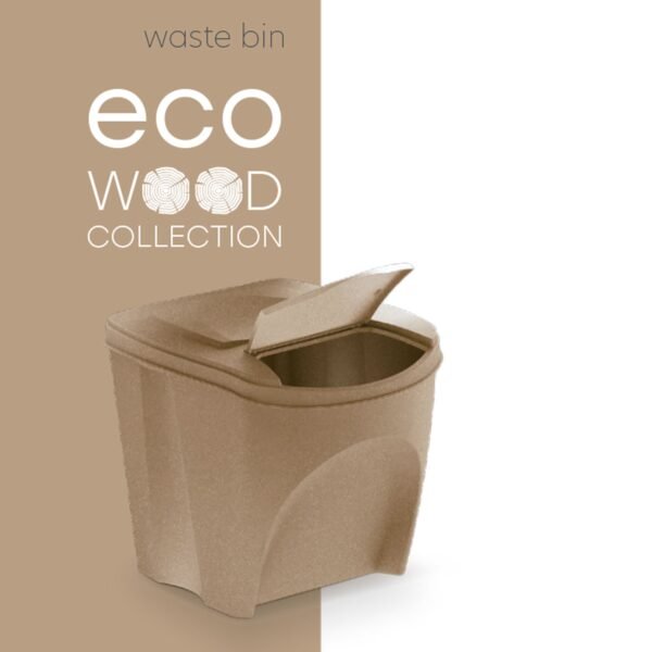 Set de 4 cubos de basura KEDEN SORTIBOX papelera reciclaje, antracita ECO, volumen 4x25L - Imagen 4