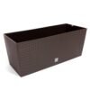 Jardinera Rato 30 litros con riego en color chocolate 60 x 25 x 24 cm