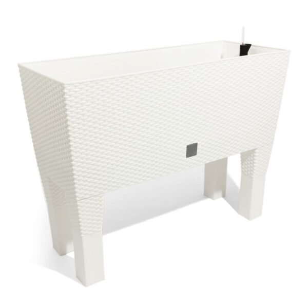 Jardinera c/ patas mod. rato jh 600. c/autorriego 60x25x46cm. blanco - Imagen 4