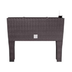 Jardinera c/patas  mod. rato jh 600. c/autorriego 60x25x46cm. chocolate