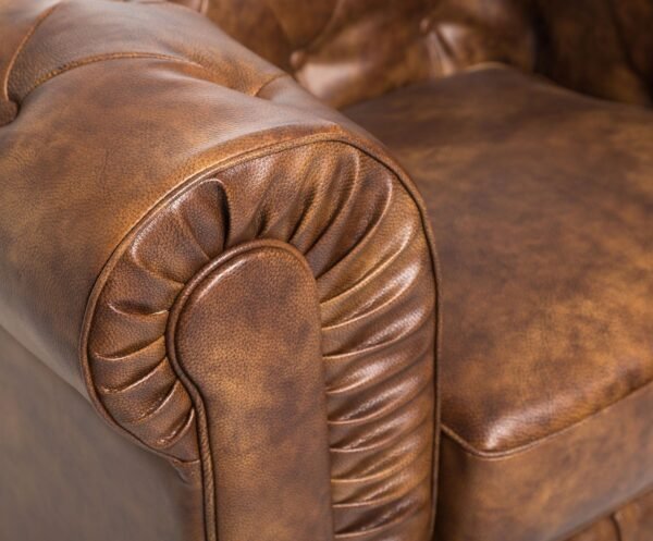 Sillón CHESTER, similpiel cuero viejo - Imagen 4