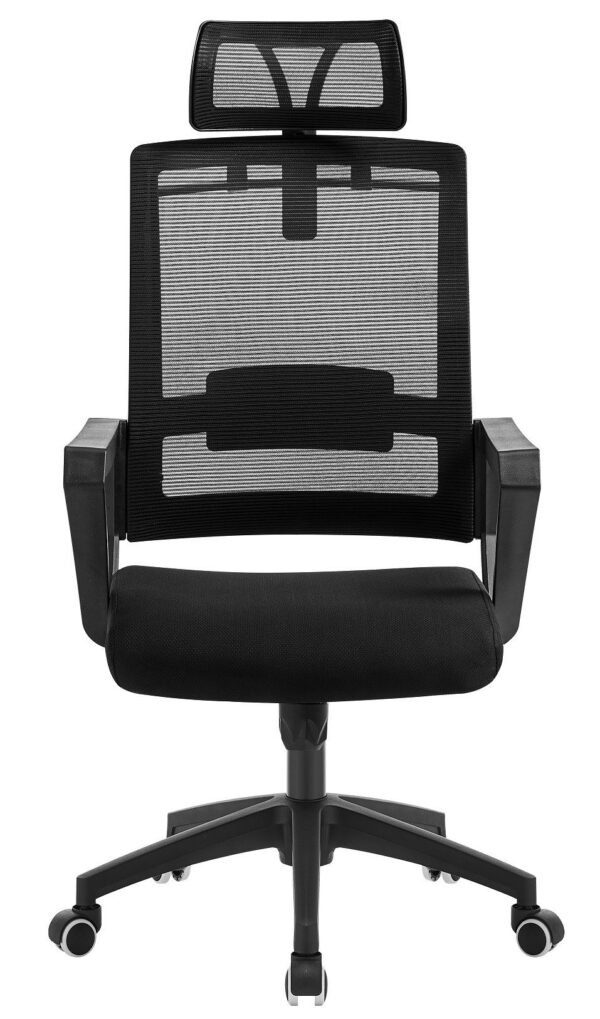 Sillón de oficina ASTON, negro, malla y tejido negro - Imagen 4