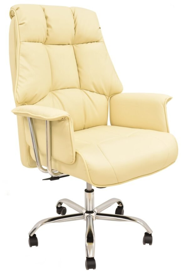 Sillón de oficina FIRENZE, alto, gas, mecanismo multifunción, similpiel beige