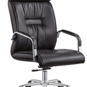 Sillón de oficina FLANDES, alto, gas, basculante, similpiel negra