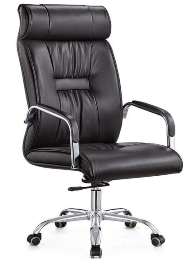 Sillón de oficina FLANDES, alto, gas, basculante, similpiel negra