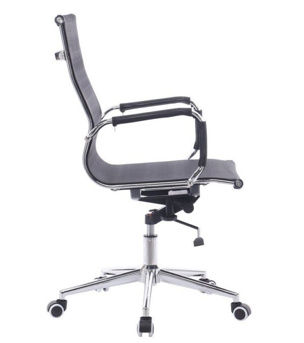 Sillón de oficina IGOR, giratorio, gas, basculante profundo, malla negra - Imagen 4