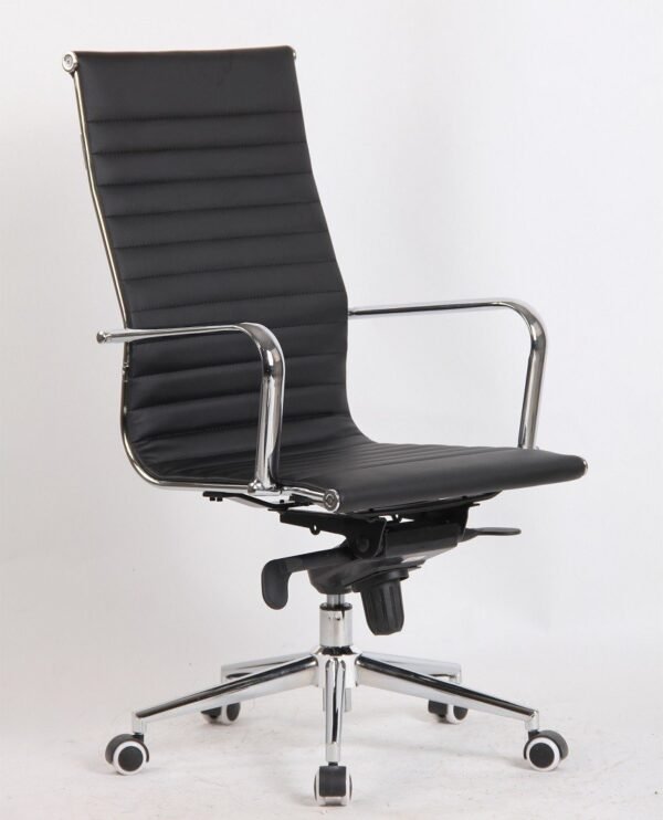 Sillón de oficina JOWY NEW, alto, similpiel negra