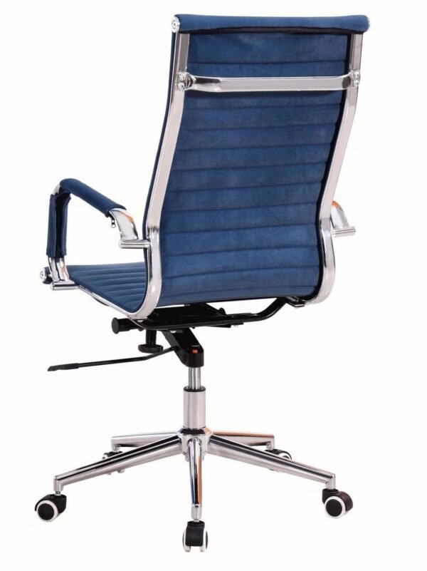 Sillón de oficina OLIVER, alto, gas, basculante profundo, tejido azul 19 - Imagen 3