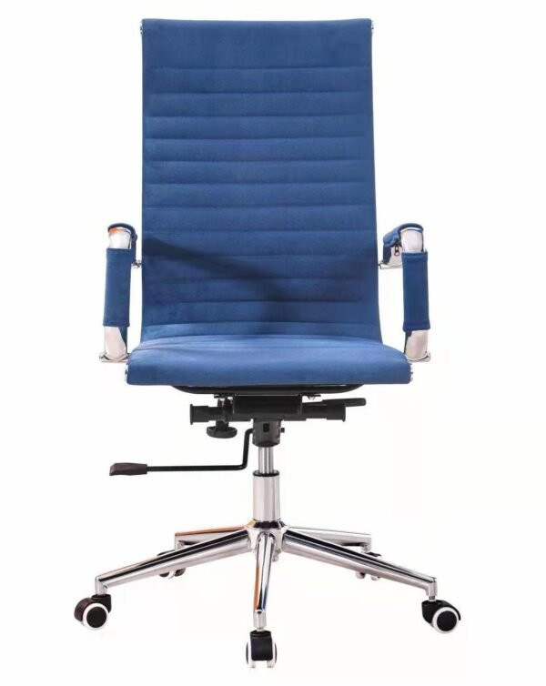 Sillón de oficina OLIVER, alto, gas, basculante profundo, tejido azul 19 - Imagen 4