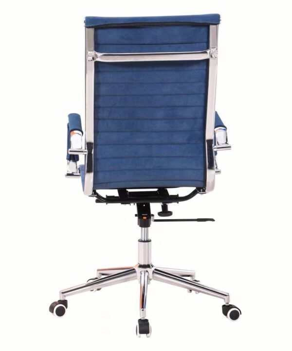 Sillón de oficina OLIVER, alto, gas, basculante profundo, tejido azul 19 - Imagen 5