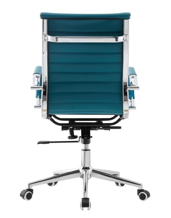 Sillón de oficina OLIVER, giratorio, gas, basculante profundo, similpiel turquesa - Imagen 3