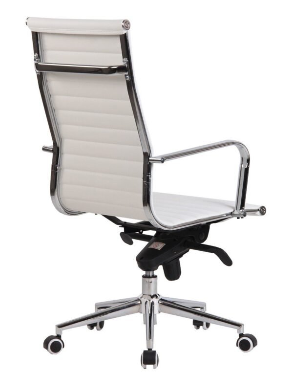 Sillón de oficina ROTERDAM, alto, similpiel blanca - Imagen 4