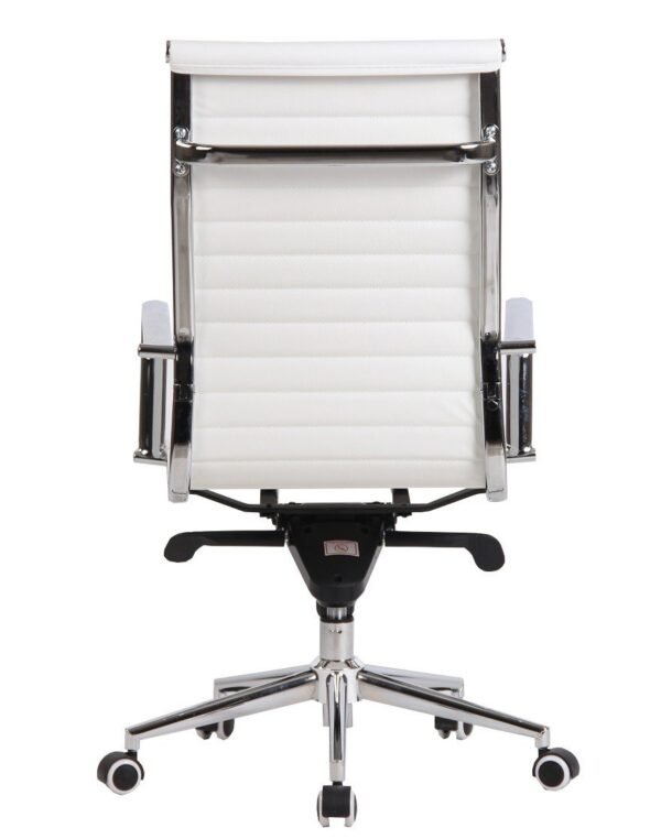 Sillón de oficina ROTERDAM, alto, similpiel blanca - Imagen 5