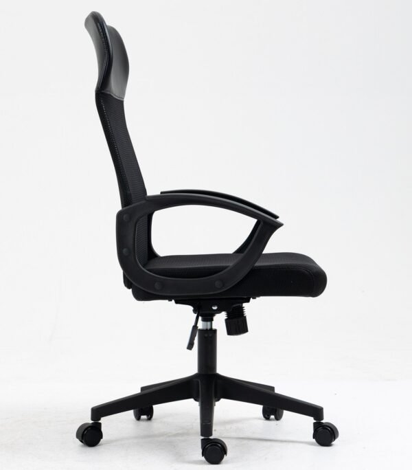 Sillón de oficina VERTON, negro, malla negra, asiento negro - Imagen 3
