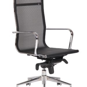 Sillón de oficina ZURICH, alto, malla negra