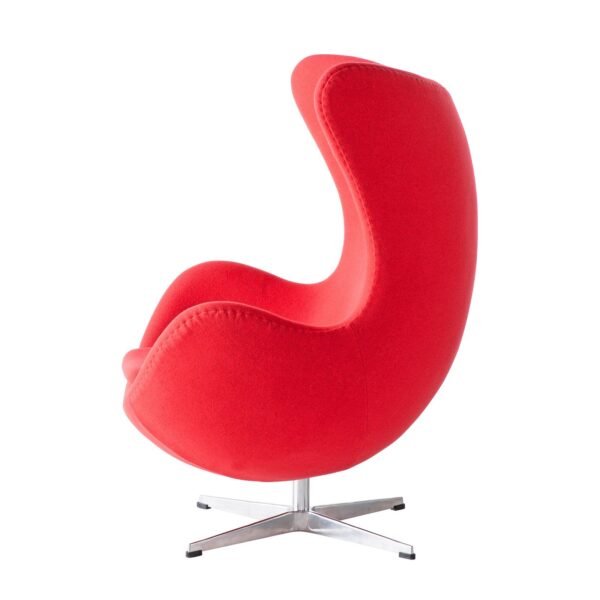Sillón EG (TE), fibra de vidrio, basculante, tapizado cachemir rojo - Imagen 4