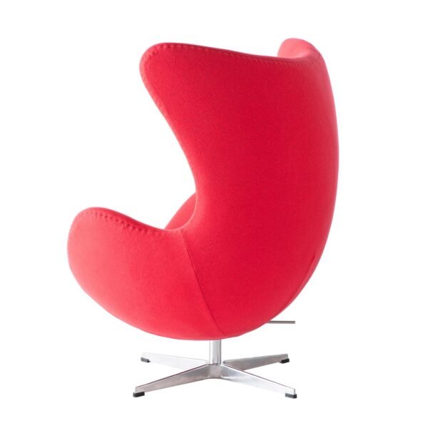 Sillón EG (TE), fibra de vidrio, basculante, tapizado cachemir rojo - Imagen 5