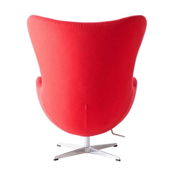 Sillón EG (TE), fibra de vidrio, basculante, tapizado cachemir rojo - Imagen 6