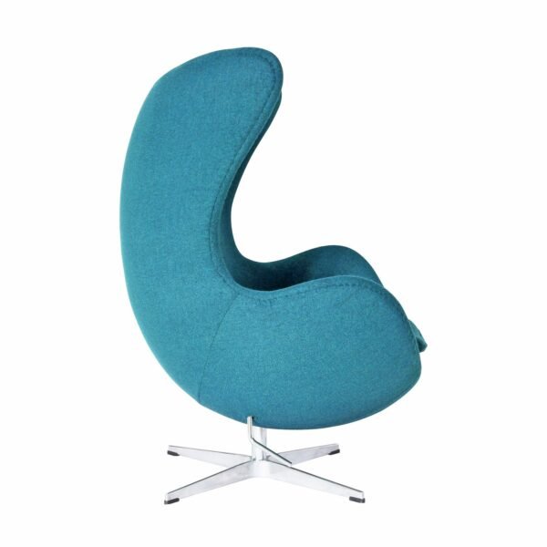 Sillón EG (TE), fibra de vidrio, basculante, tapizado cachemir turquesa - Imagen 4