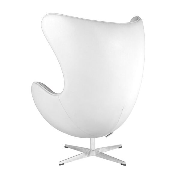 Sillón EG (TE), fibra de vidrio, basculante, tapizado similpiel blanca - Imagen 7
