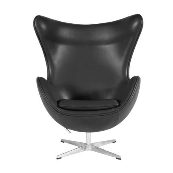 Sillón EG (TE), fibra de vidrio, basculante, tapizado similpiel negra - Imagen 3