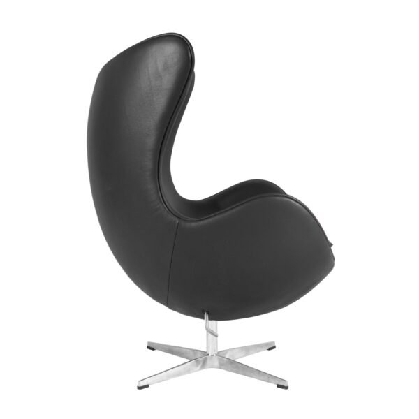 Sillón EG (TE), fibra de vidrio, basculante, tapizado similpiel negra - Imagen 4